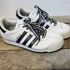 ADIDAS Originals Samoa White & Black Unisex Classic Sneakers 8.5/7.5